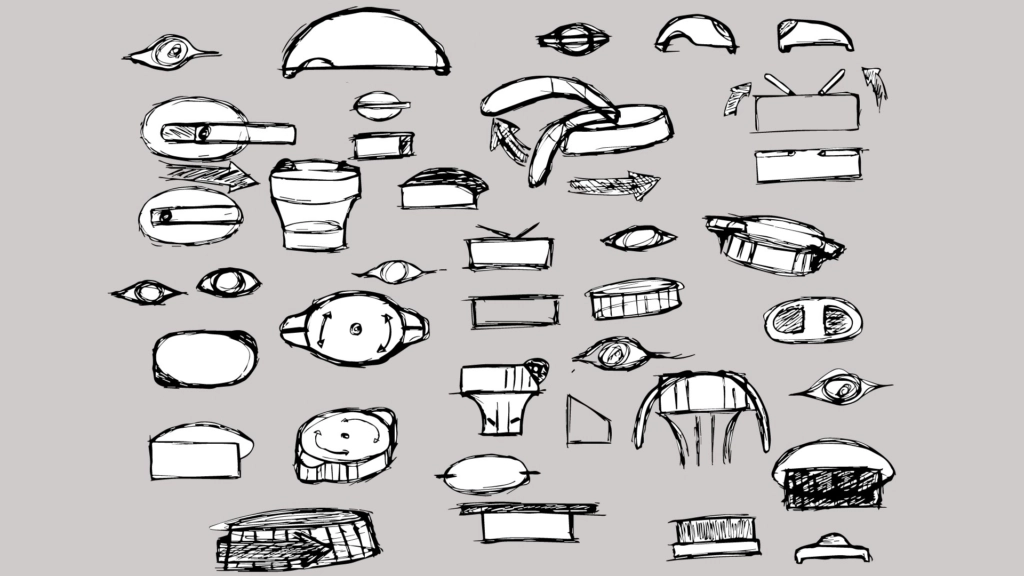 Croquis en vrac design produit